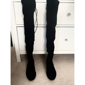 Stuart Weitzman Lowland Suede Over-The-Knee Boots